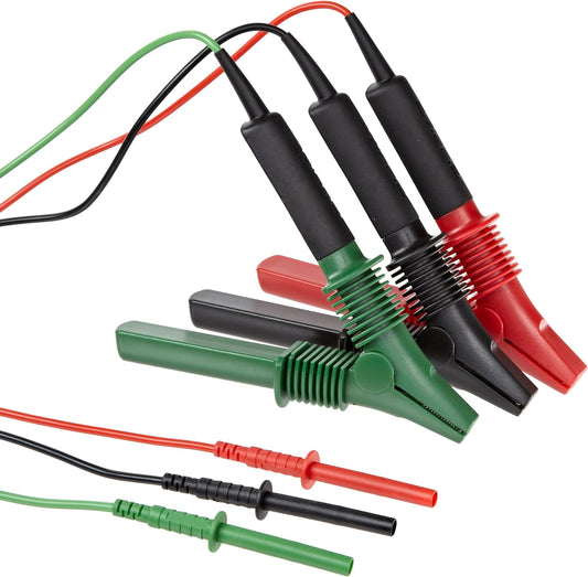 Cable de prueba integral y abrazadera de 10 KV, para probadores de aislamiento 1550X, 1555