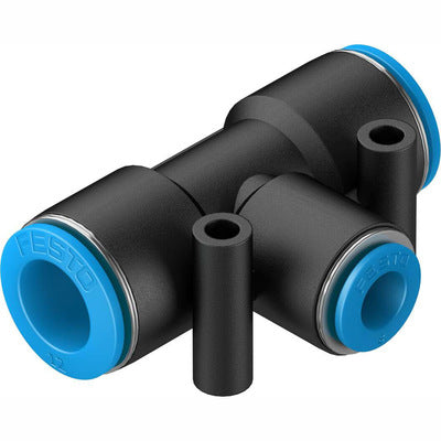 QST-12-8 | Racor neumático unión en T con conexión enchufable